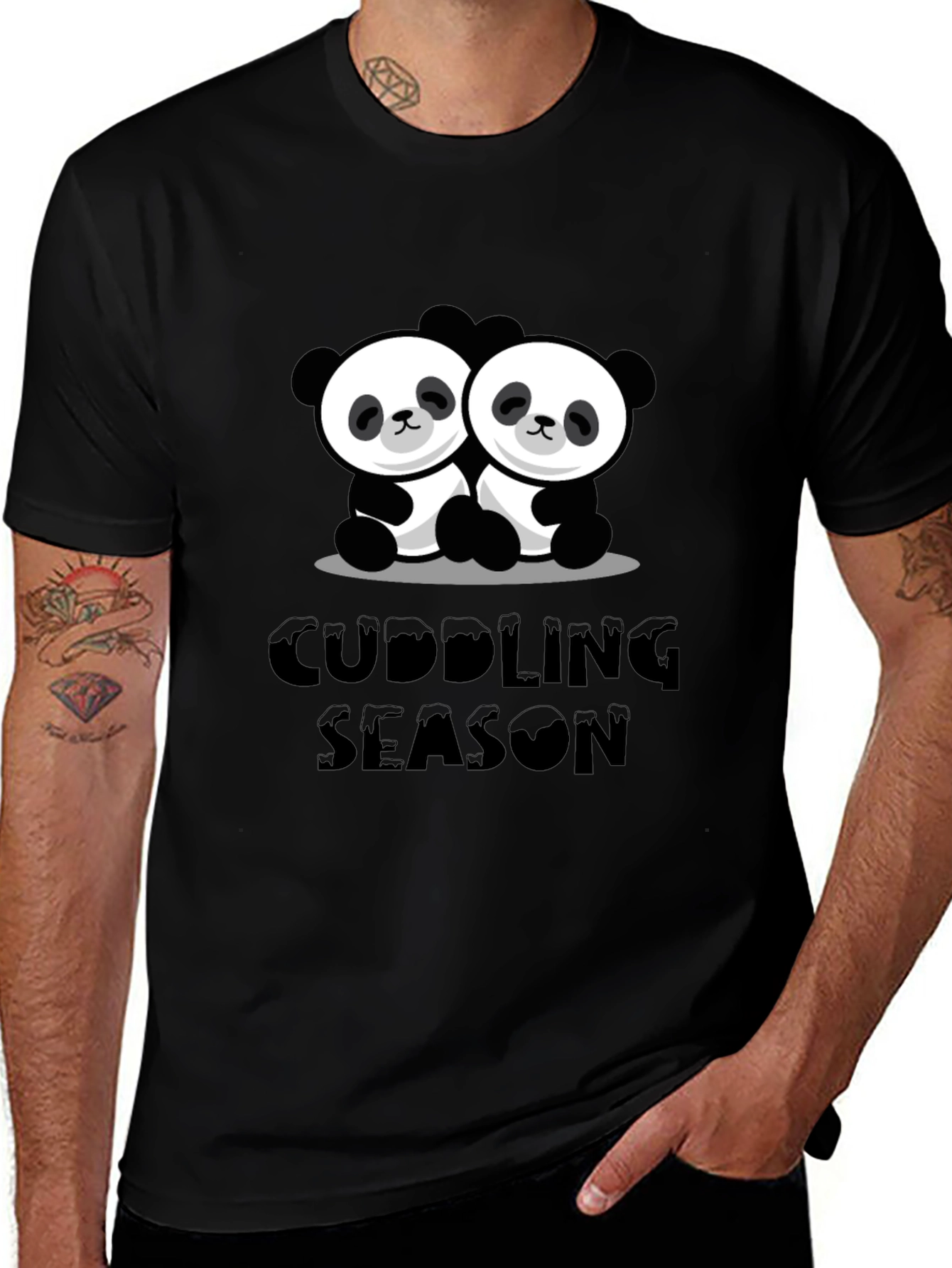 Cuddling Season Panda T-Shirt