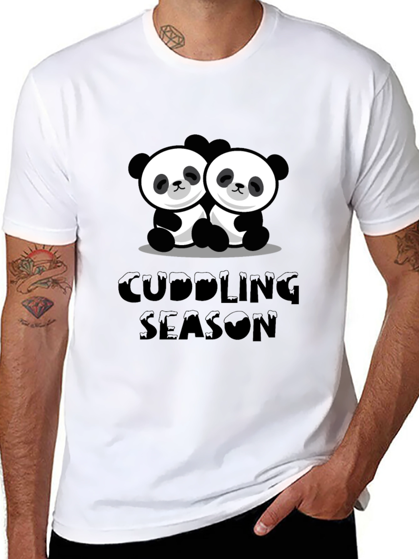 Cuddling Season Panda T-Shirt