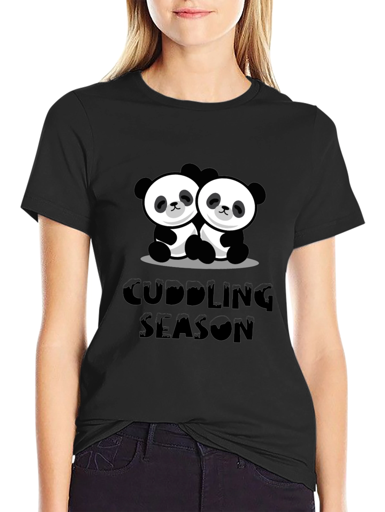 Cuddling Season Panda T-Shirt