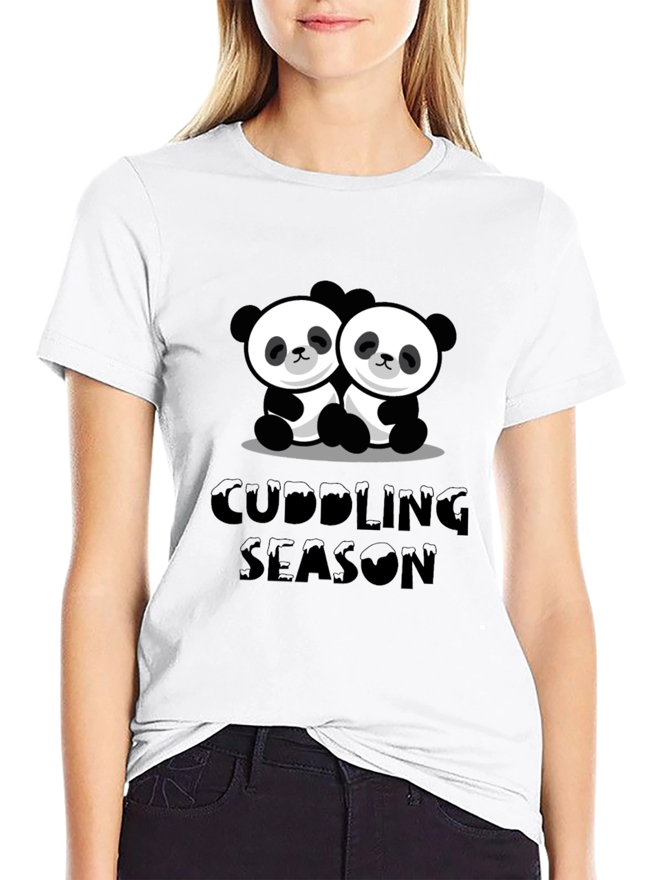 Cuddling Season Panda T-Shirt