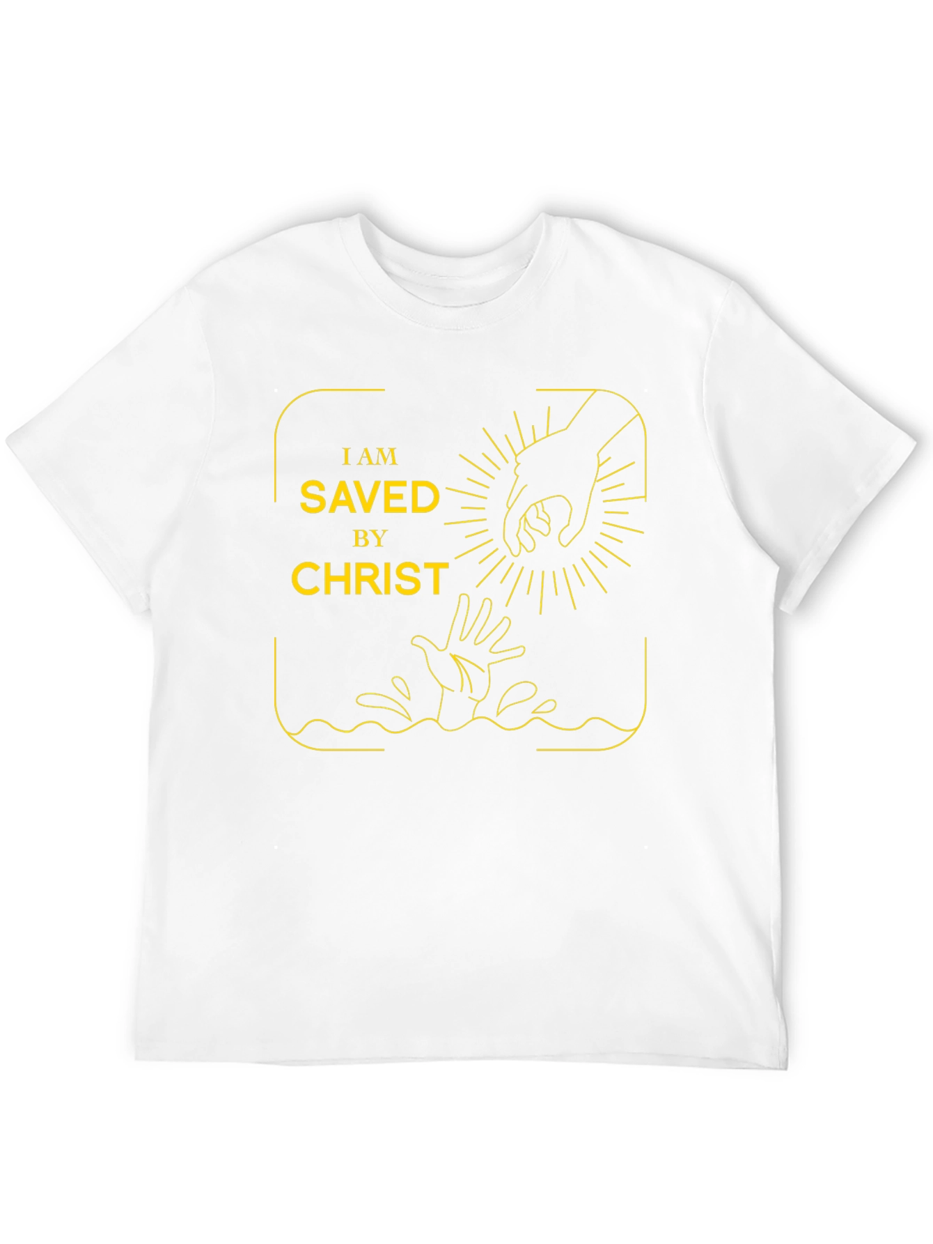 Saved By Christ Graphic Tee - Religious Apparel
