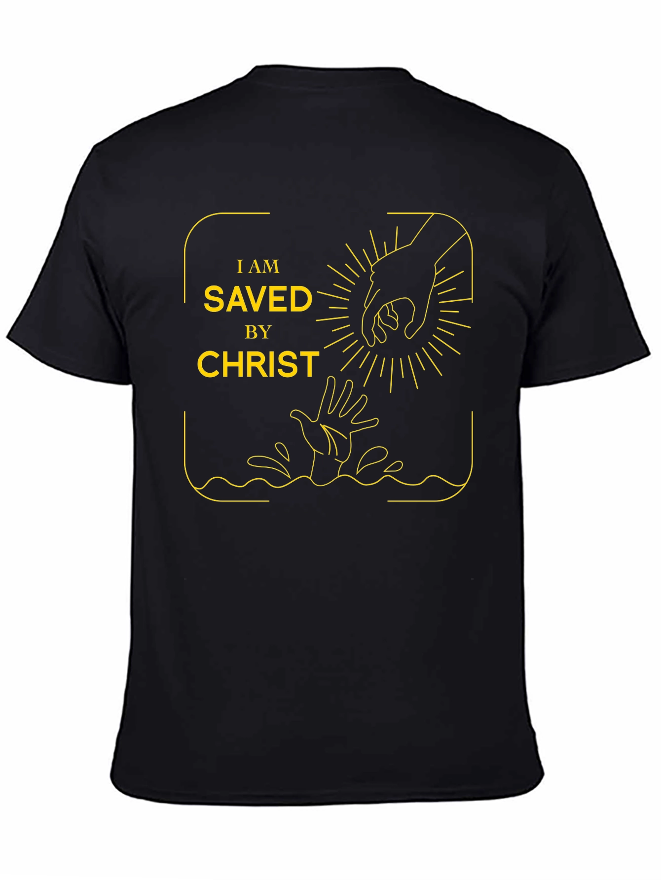 Saved By Christ Graphic Tee - Religious Apparel