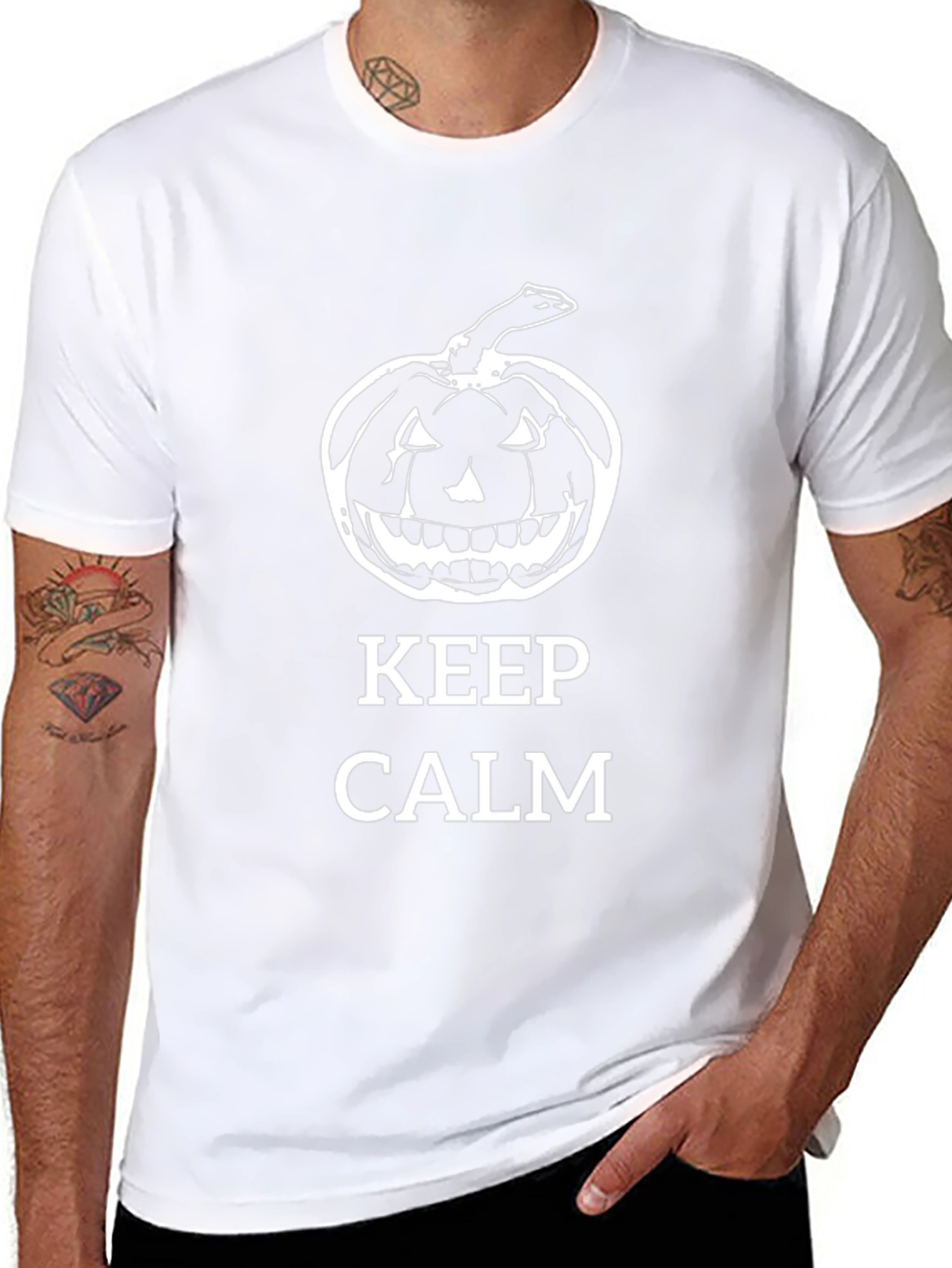 Keep Calm Halloween Pumpkin T-Shirt