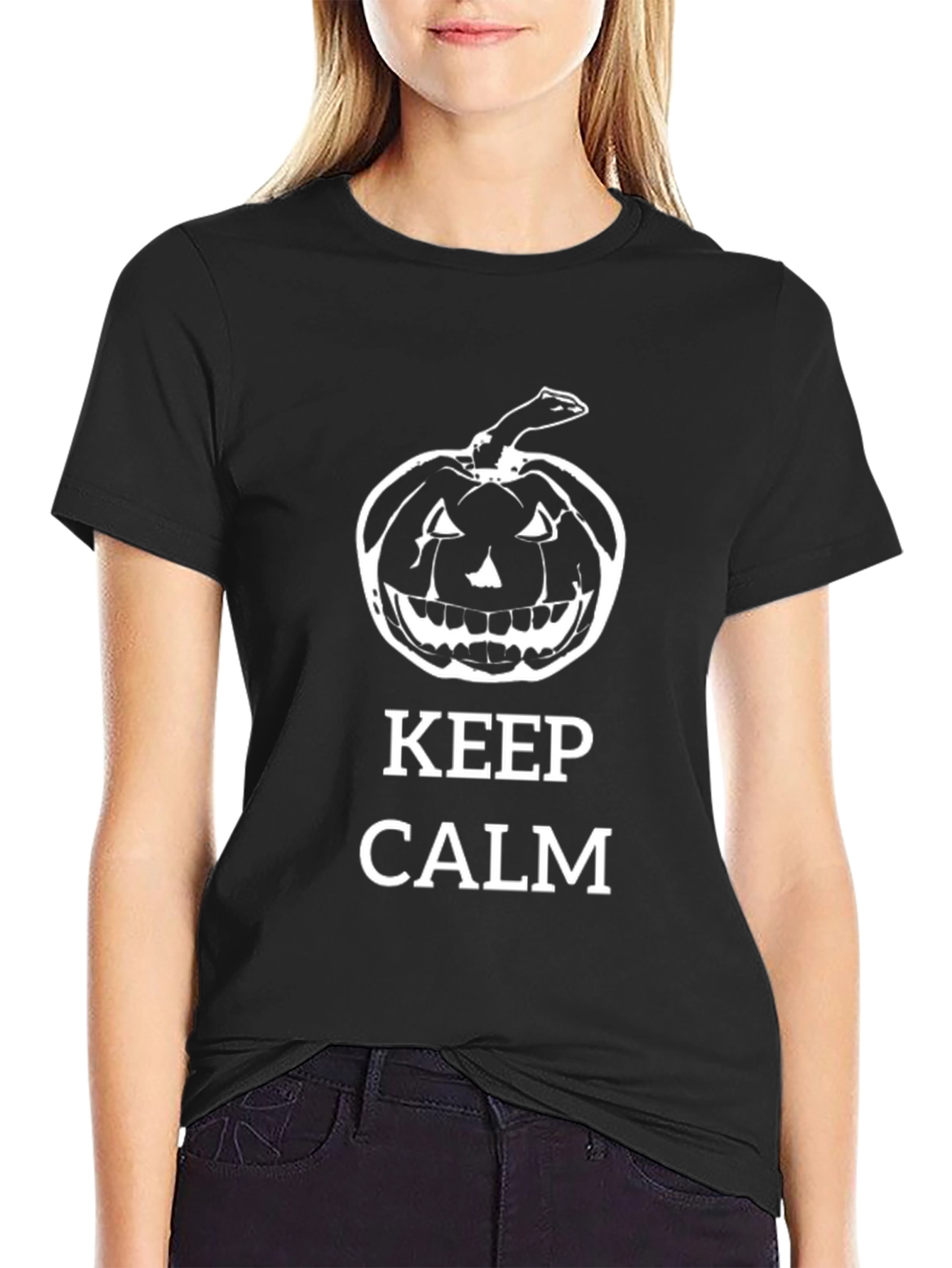Keep Calm Halloween Pumpkin T-Shirt