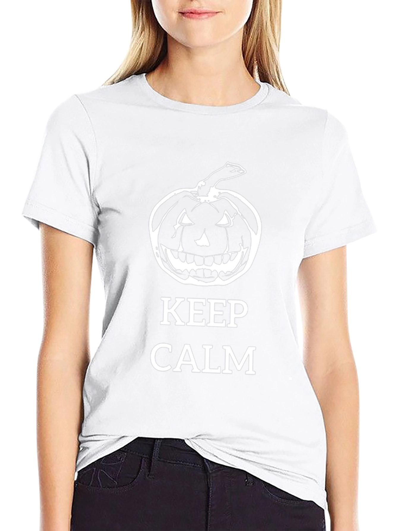 Keep Calm Halloween Pumpkin T-Shirt