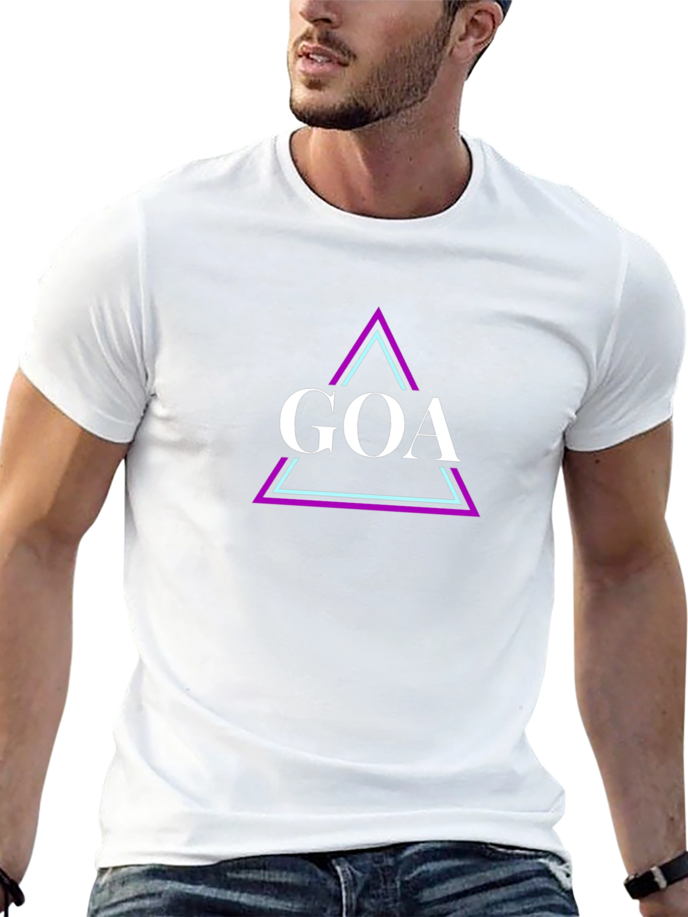 GOA Graphic Tee - Retro Triangle Design