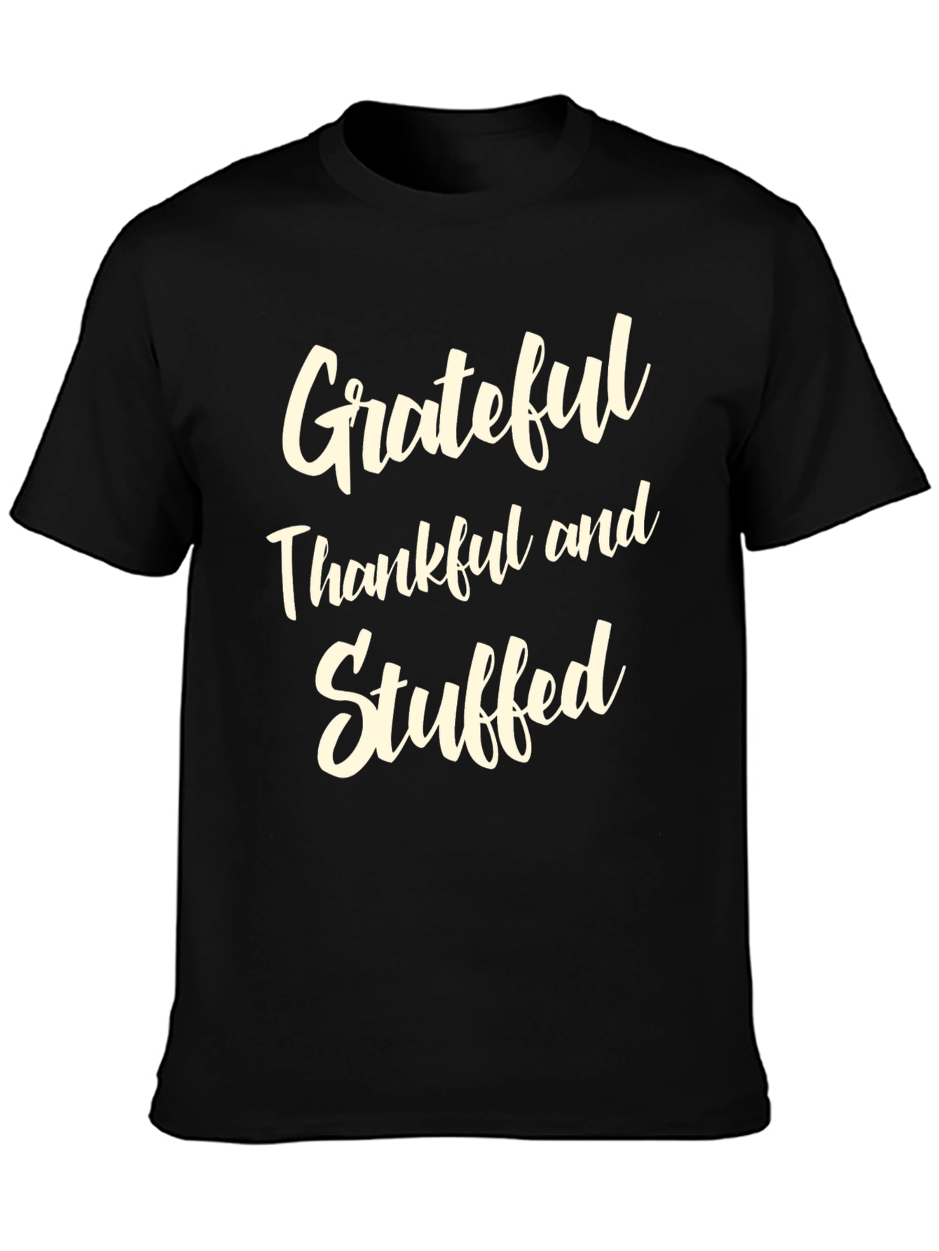 Grateful Thankful Stuffed Thanksgiving T-Shirt