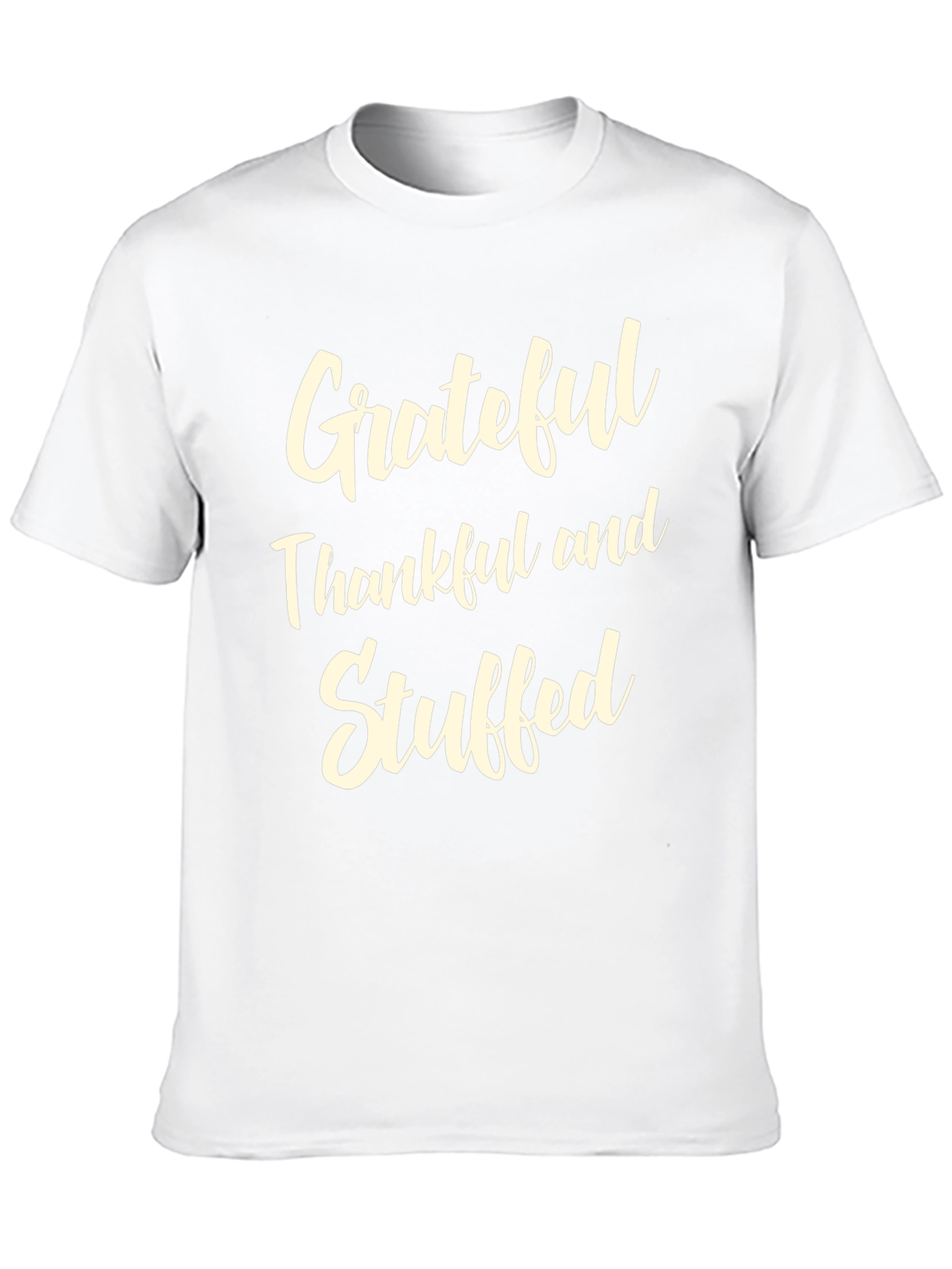 Grateful Thankful Stuffed Thanksgiving T-Shirt