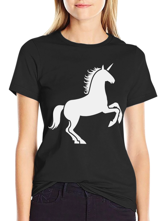 Unicorn Graphic Tee - Black Casual T-Shirt
