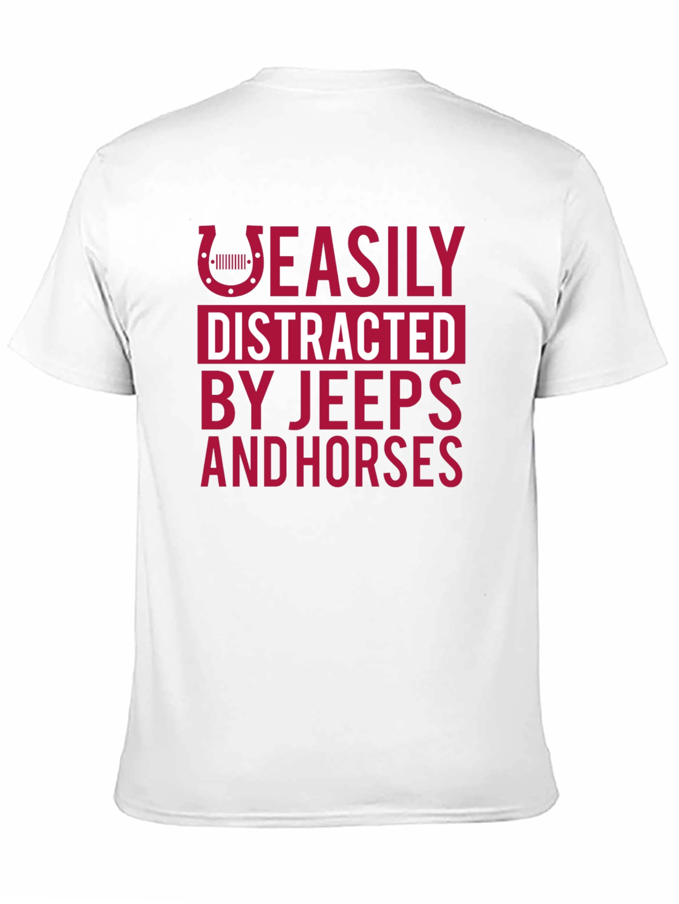 Easily Distracted Jeeps & Horses T-Shirt