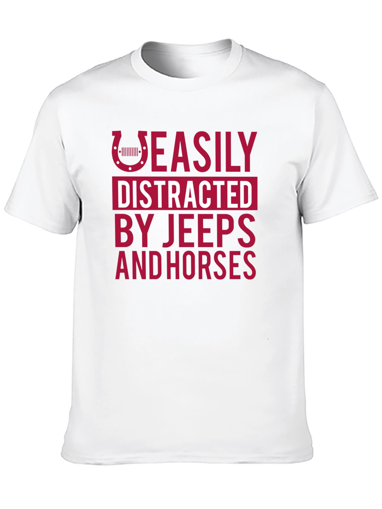 Easily Distracted Jeeps & Horses T-Shirt