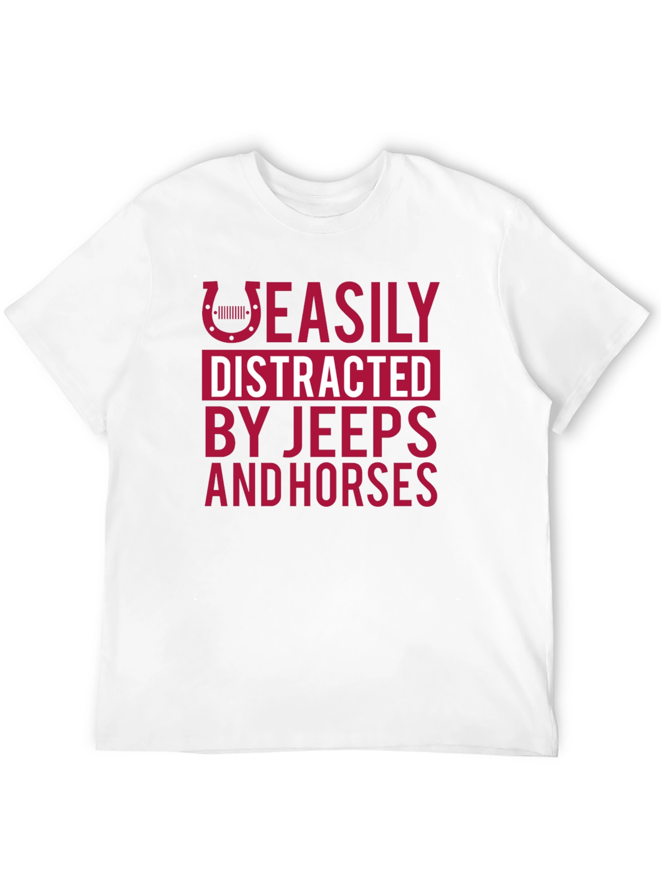 Easily Distracted Jeeps & Horses T-Shirt