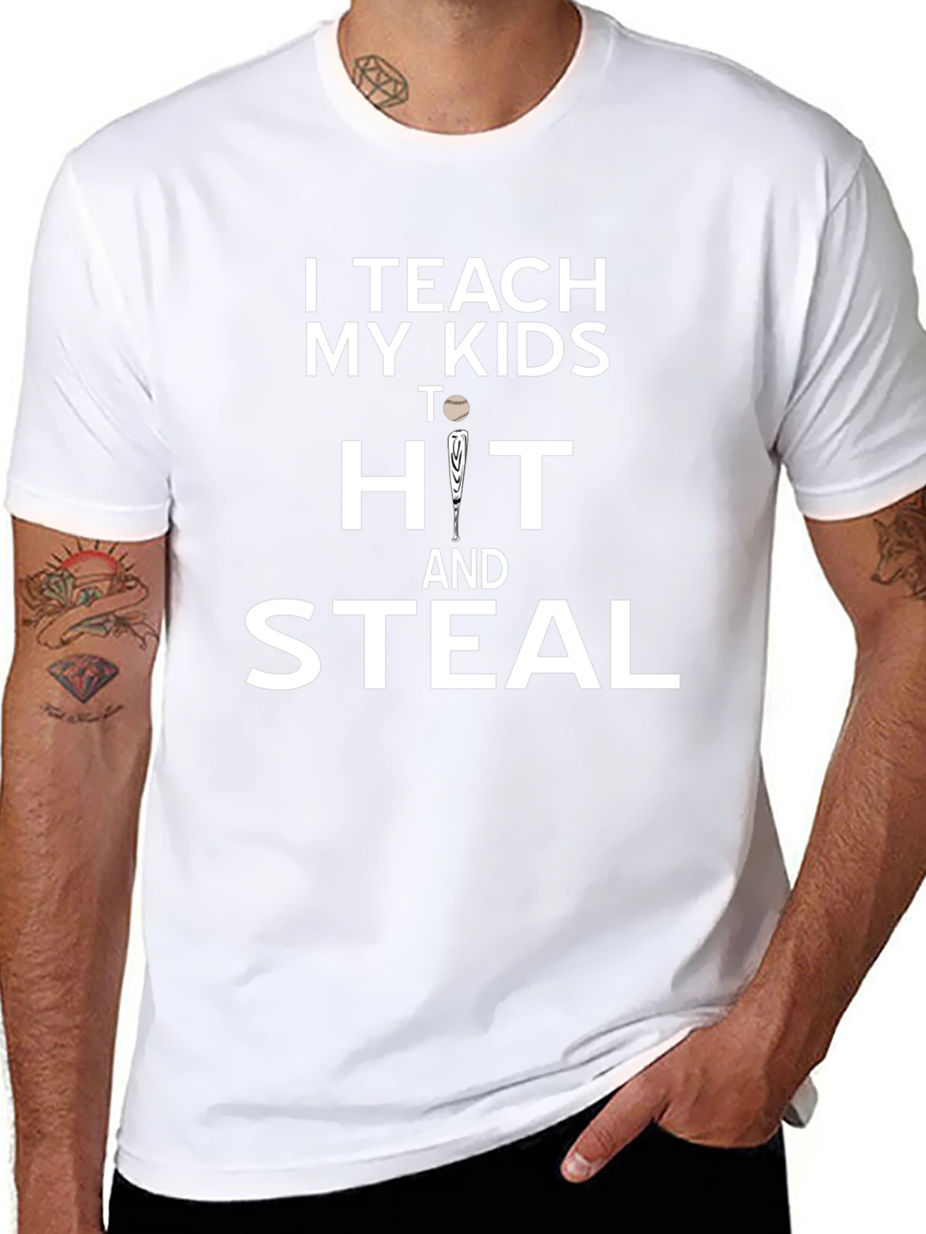 I Teach My Kids to Hit and Steal T-Shirt