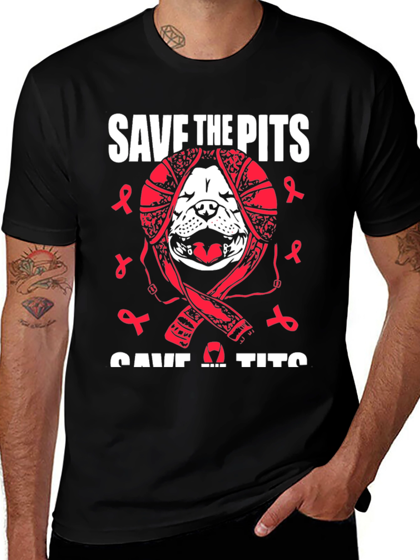 Save the Pits T-Shirt Dog Lover Tee