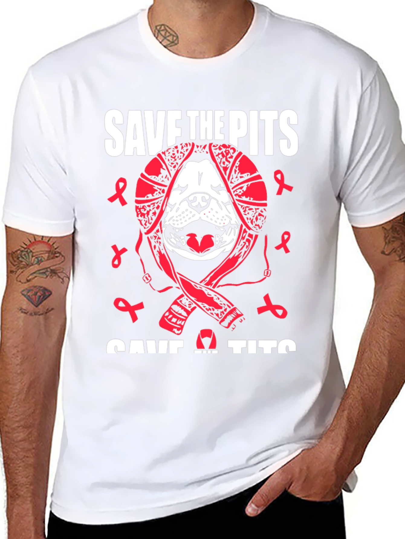 Save the Pits T-Shirt Dog Lover Tee