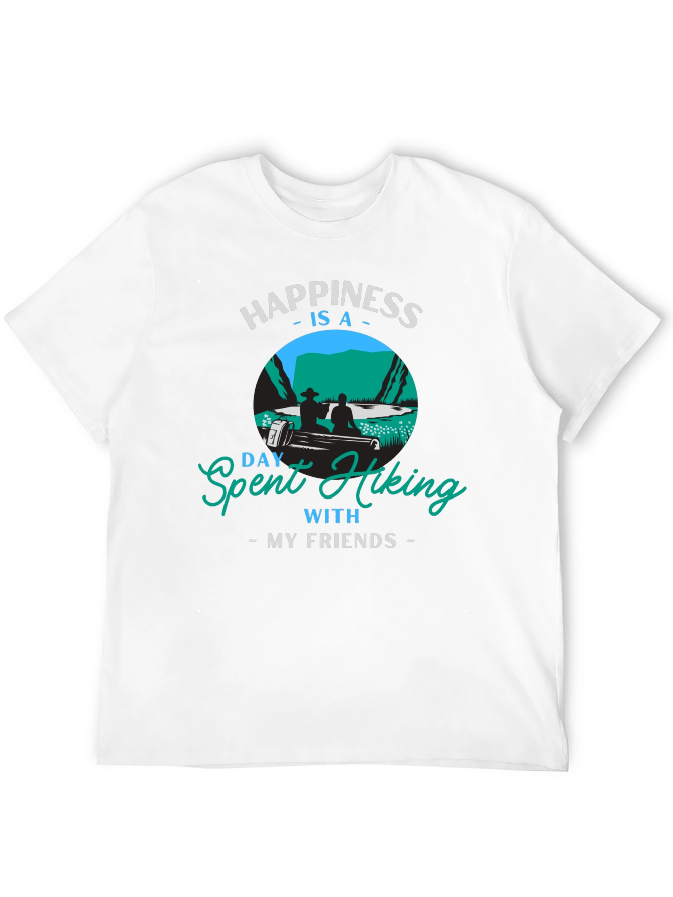 Hiking Friends Tee - Happiness Is Hiking