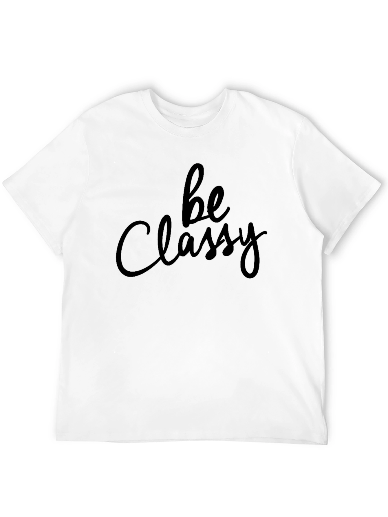 Be Classy Black T-Shirt - Stylish Casual Wear