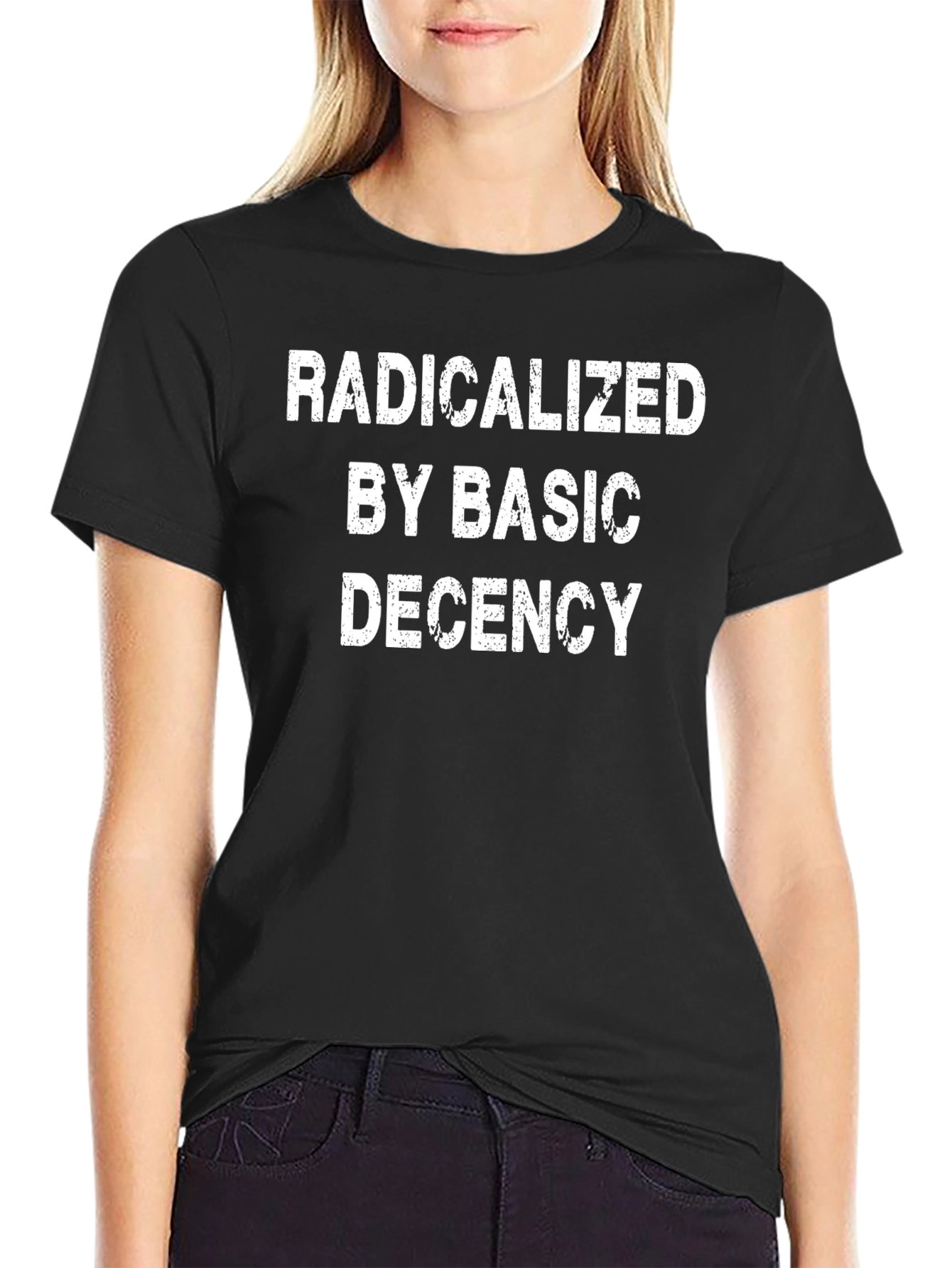 Radicalized By Basic Decency Graphic Tee