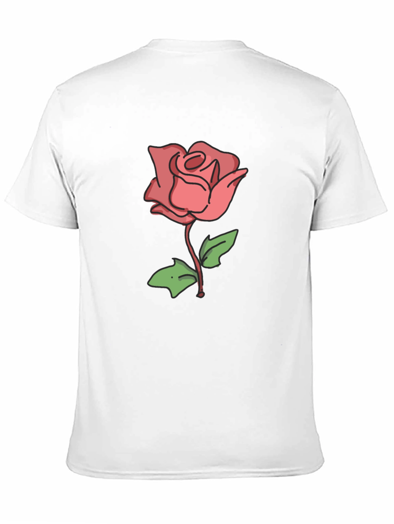 Rose Graphic Black T-Shirt
