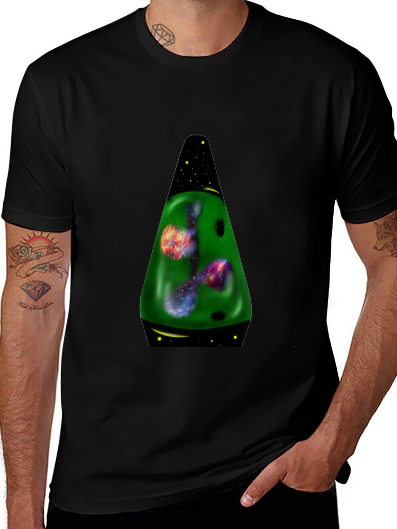 Galaxy Lava Lamp Graphic T-Shirt