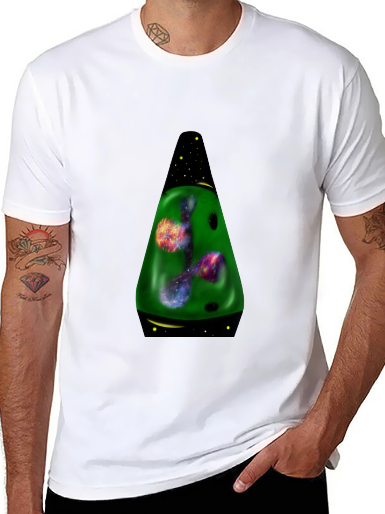 Galaxy Lava Lamp Graphic T-Shirt