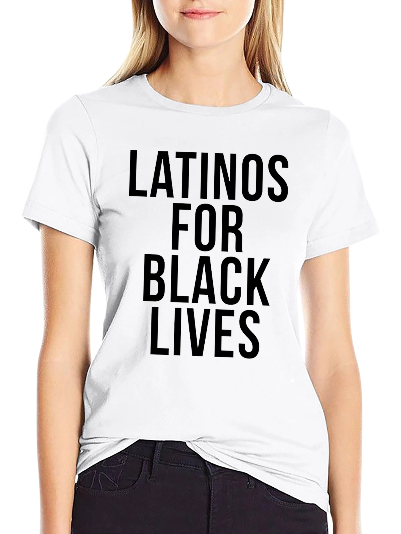 Latinos for Black Lives T-Shirt - Black