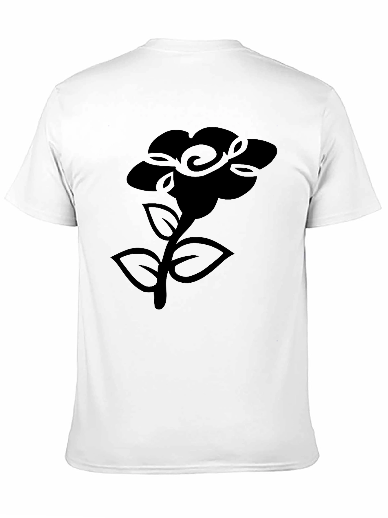 Black Floral Graphic T-Shirt - Modern & Stylish