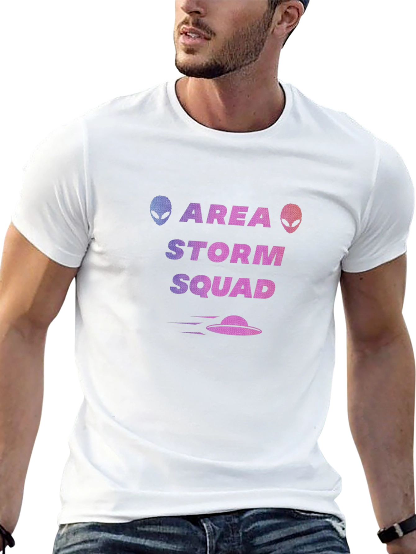 Area Storm Squad Alien Graphic Black T-Shirt