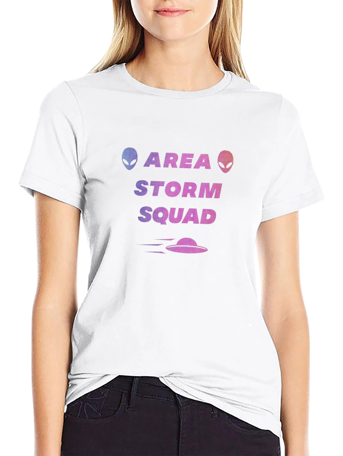 Area Storm Squad Alien Graphic Black T-Shirt