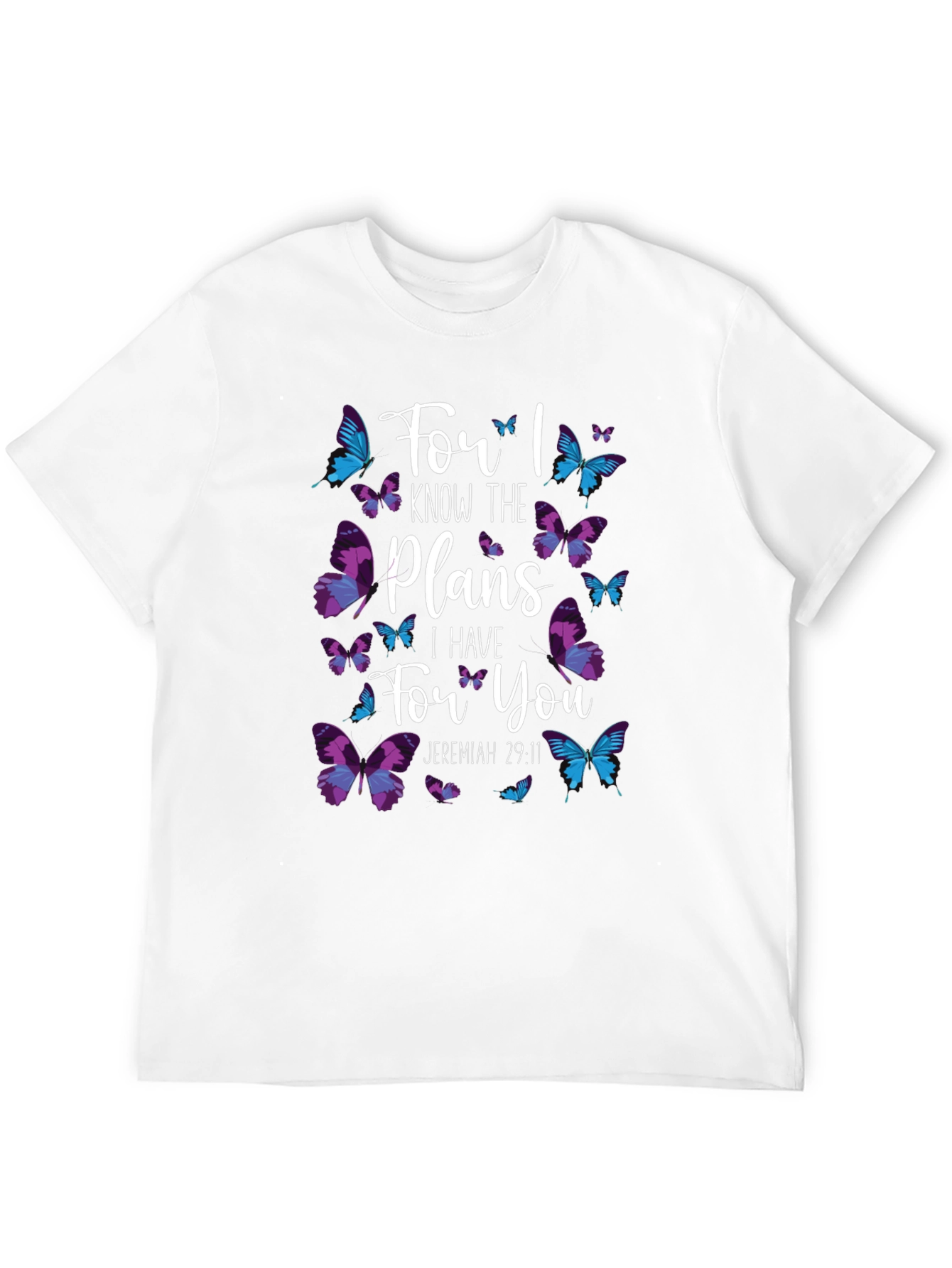 Butterfly Scripture T-Shirt - Jeremiah 29:11