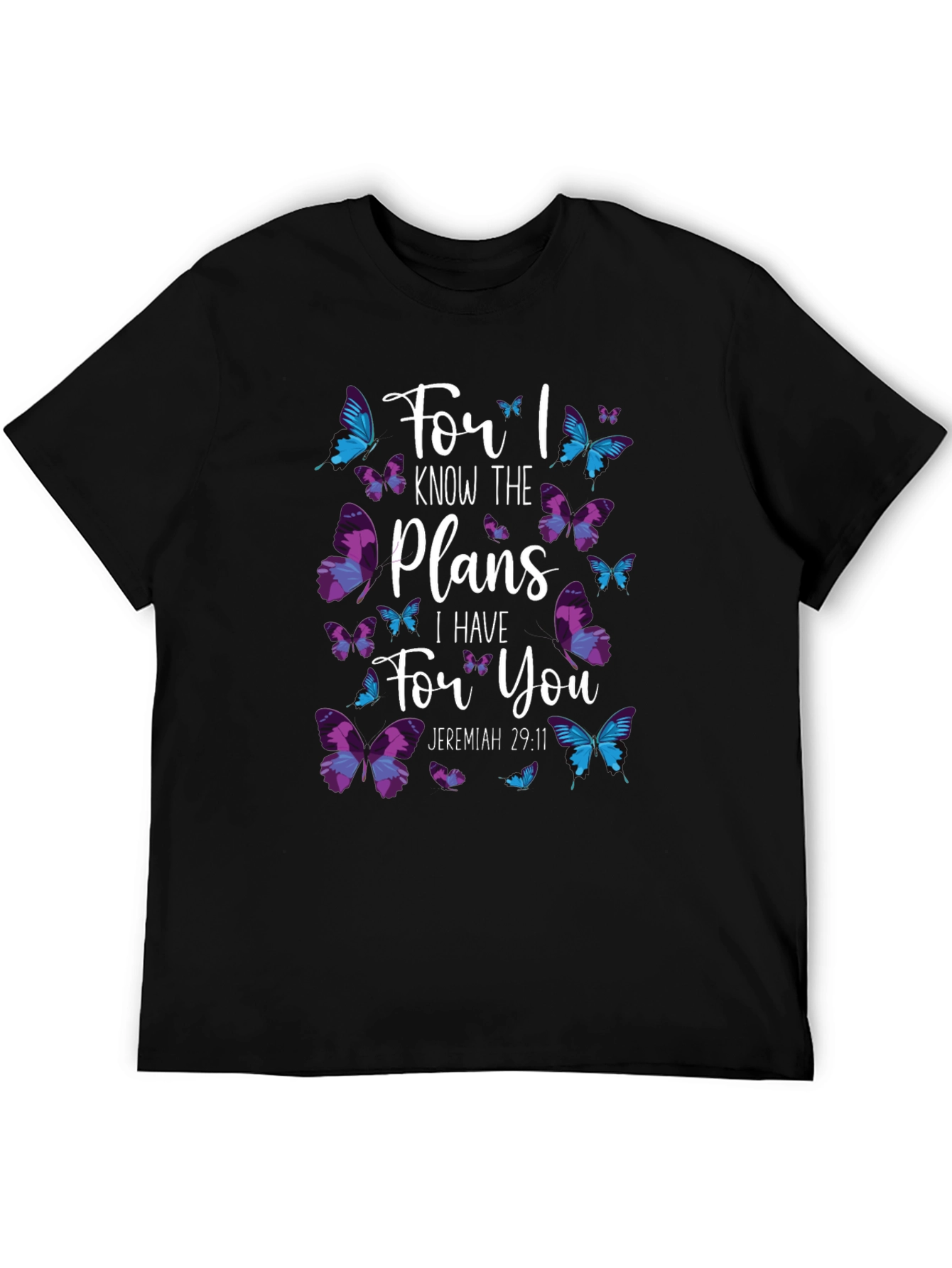 Butterfly Scripture T-Shirt - Jeremiah 29:11