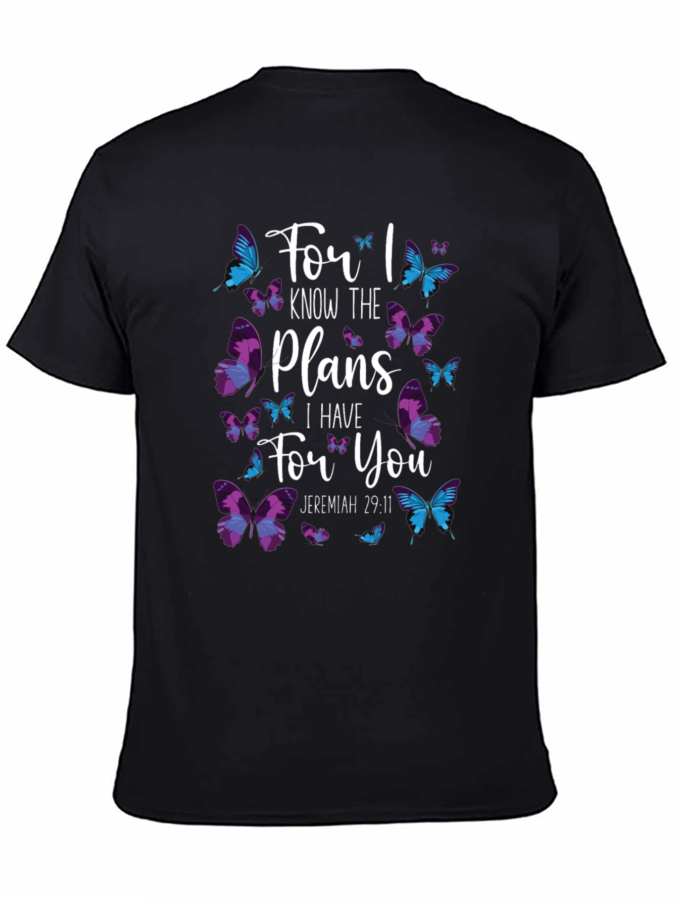 Butterfly Scripture T-Shirt - Jeremiah 29:11