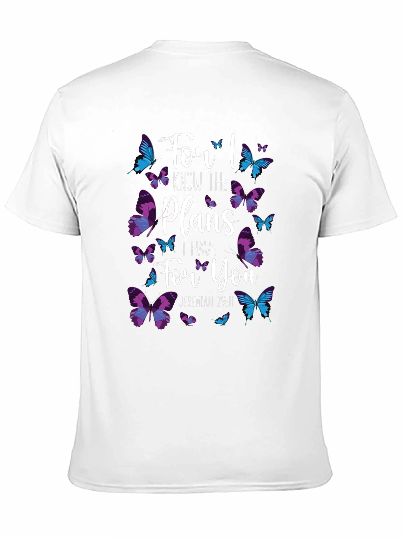 Butterfly Scripture T-Shirt - Jeremiah 29:11