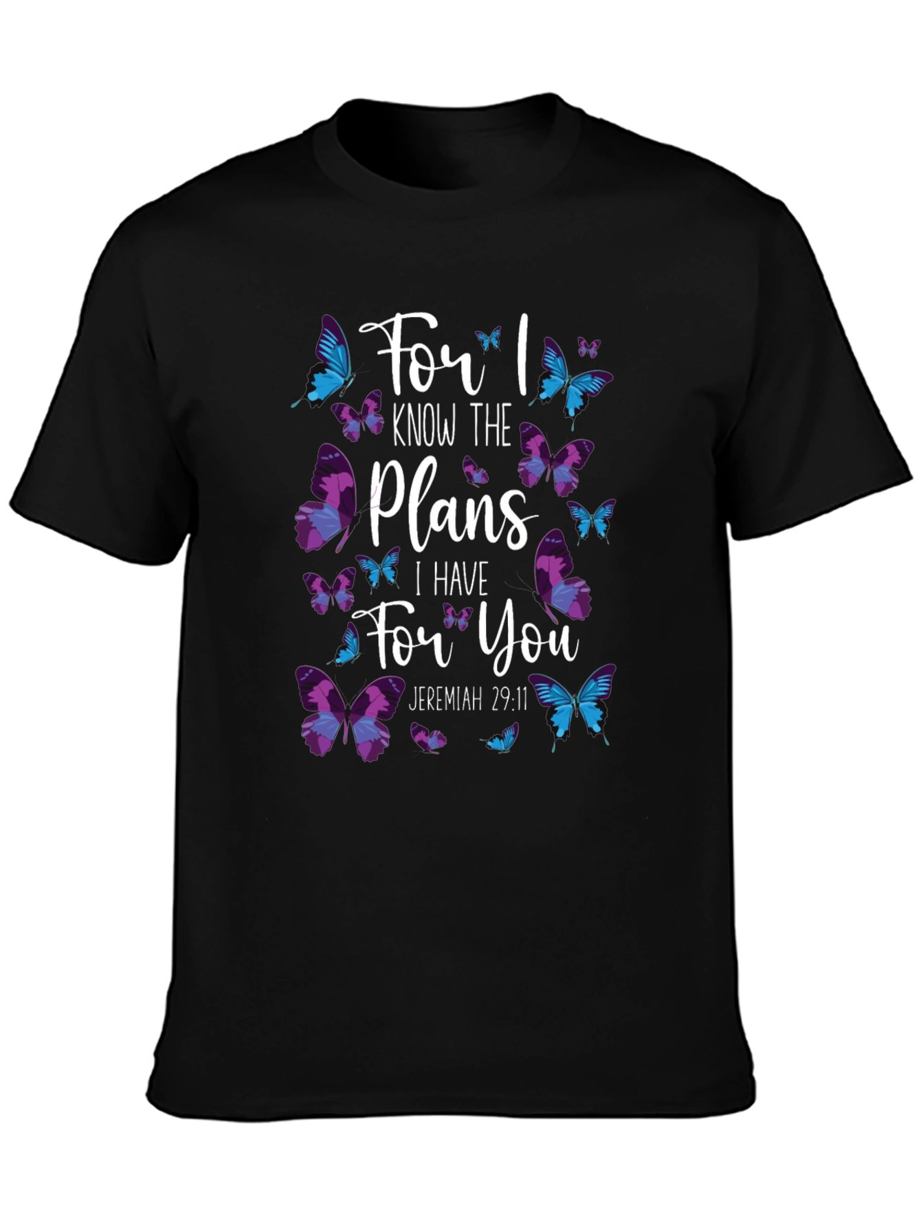 Butterfly Scripture T-Shirt - Jeremiah 29:11
