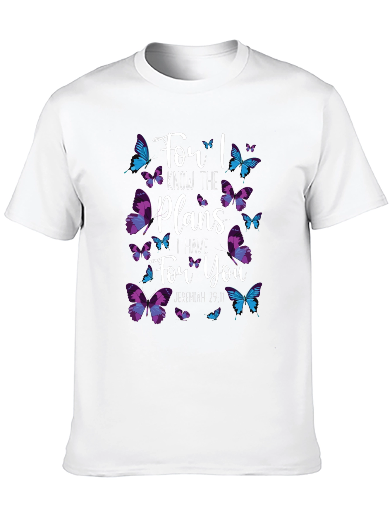 Butterfly Scripture T-Shirt - Jeremiah 29:11
