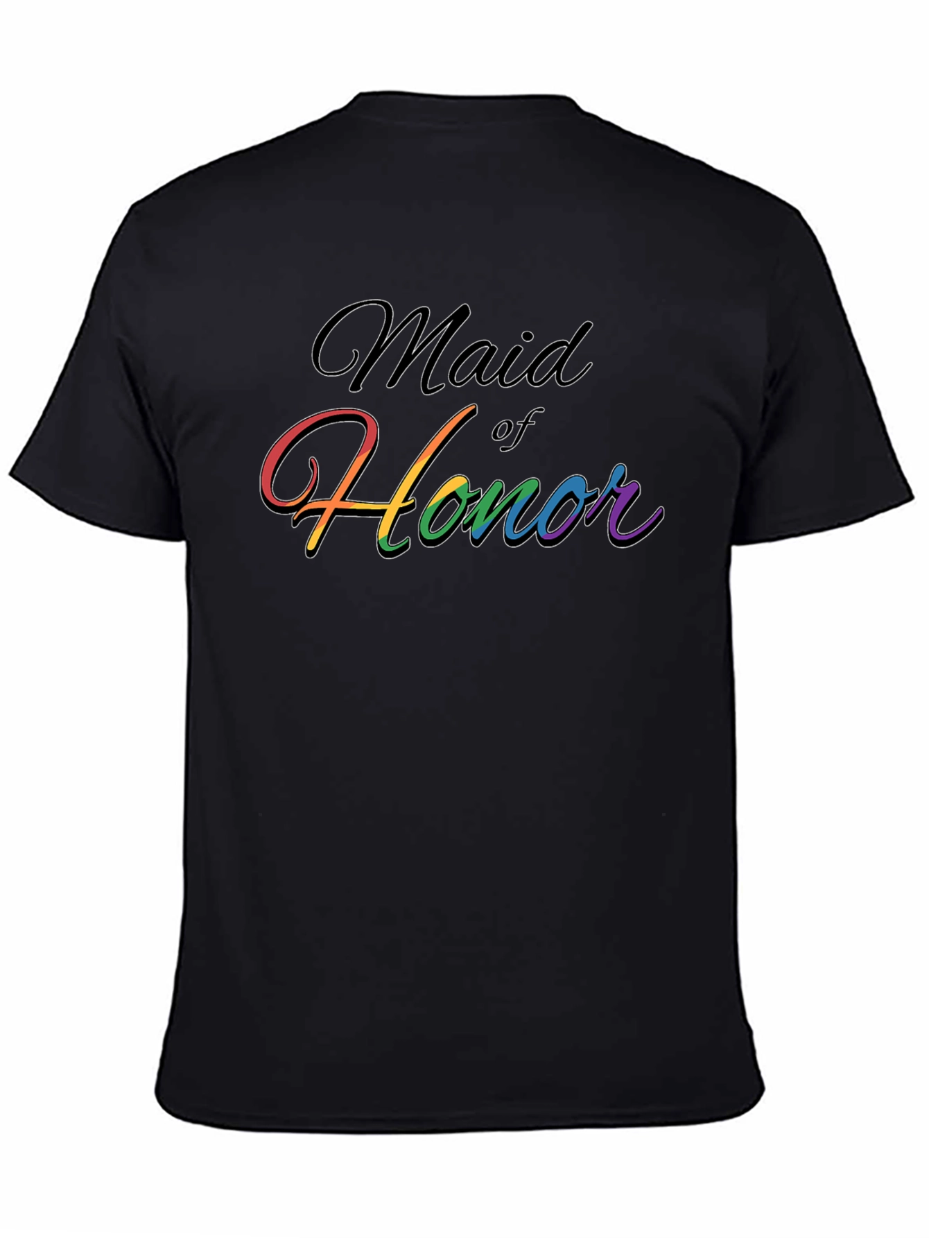 Maid of Honor Rainbow Pride T-Shirt