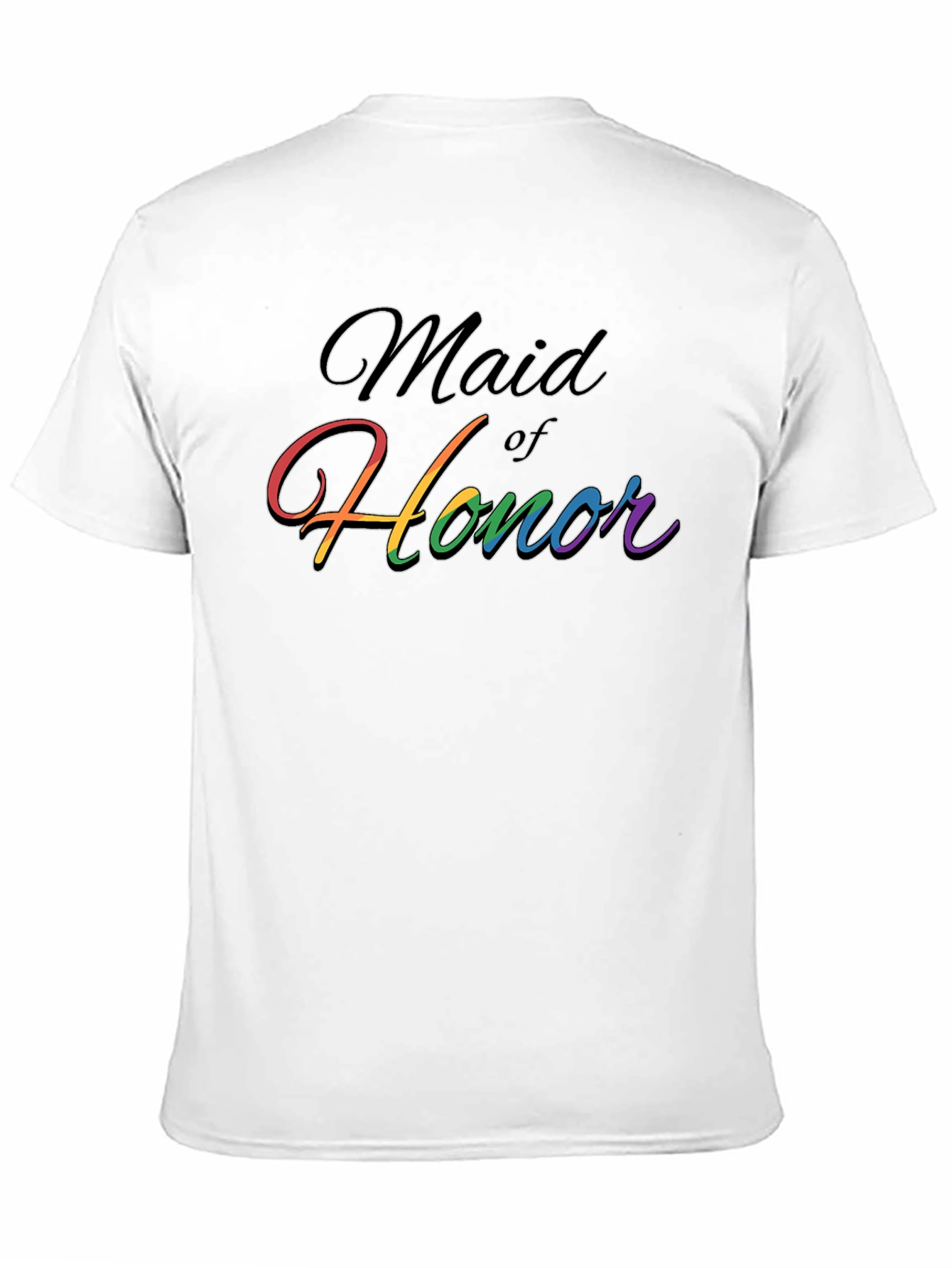 Maid of Honor Rainbow Pride T-Shirt