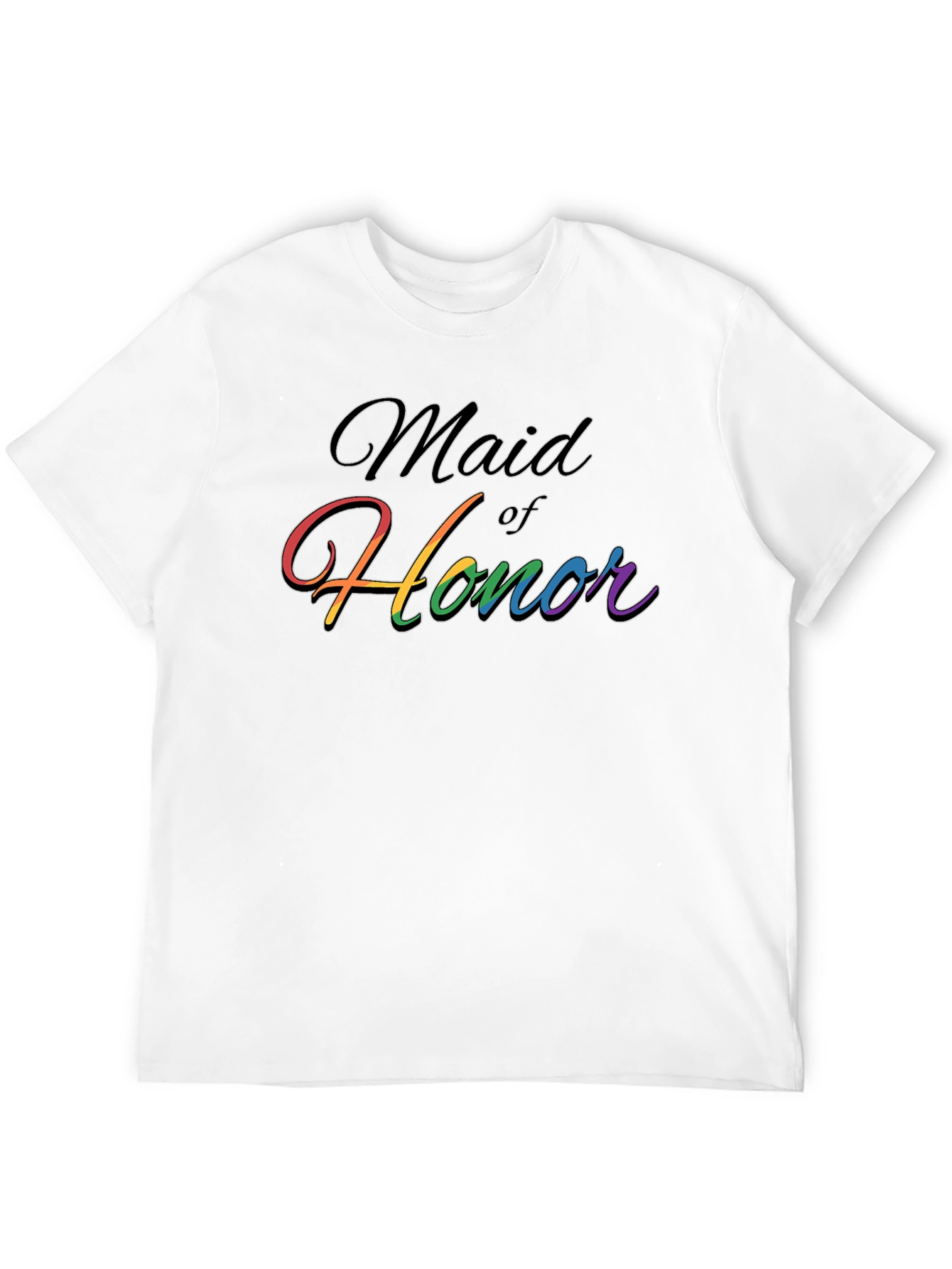Maid of Honor Rainbow Pride T-Shirt
