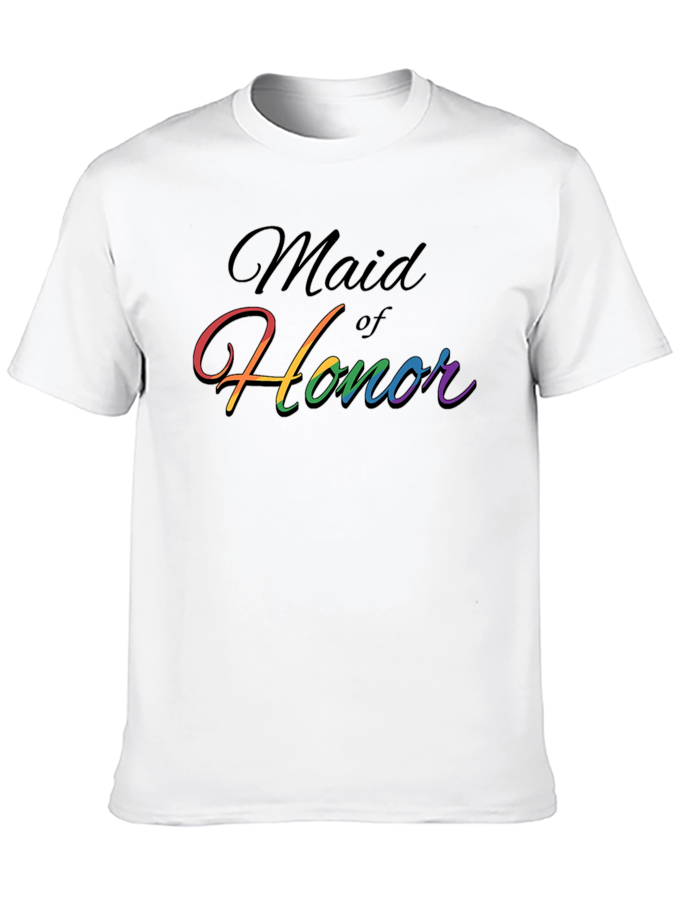 Maid of Honor Rainbow Pride T-Shirt