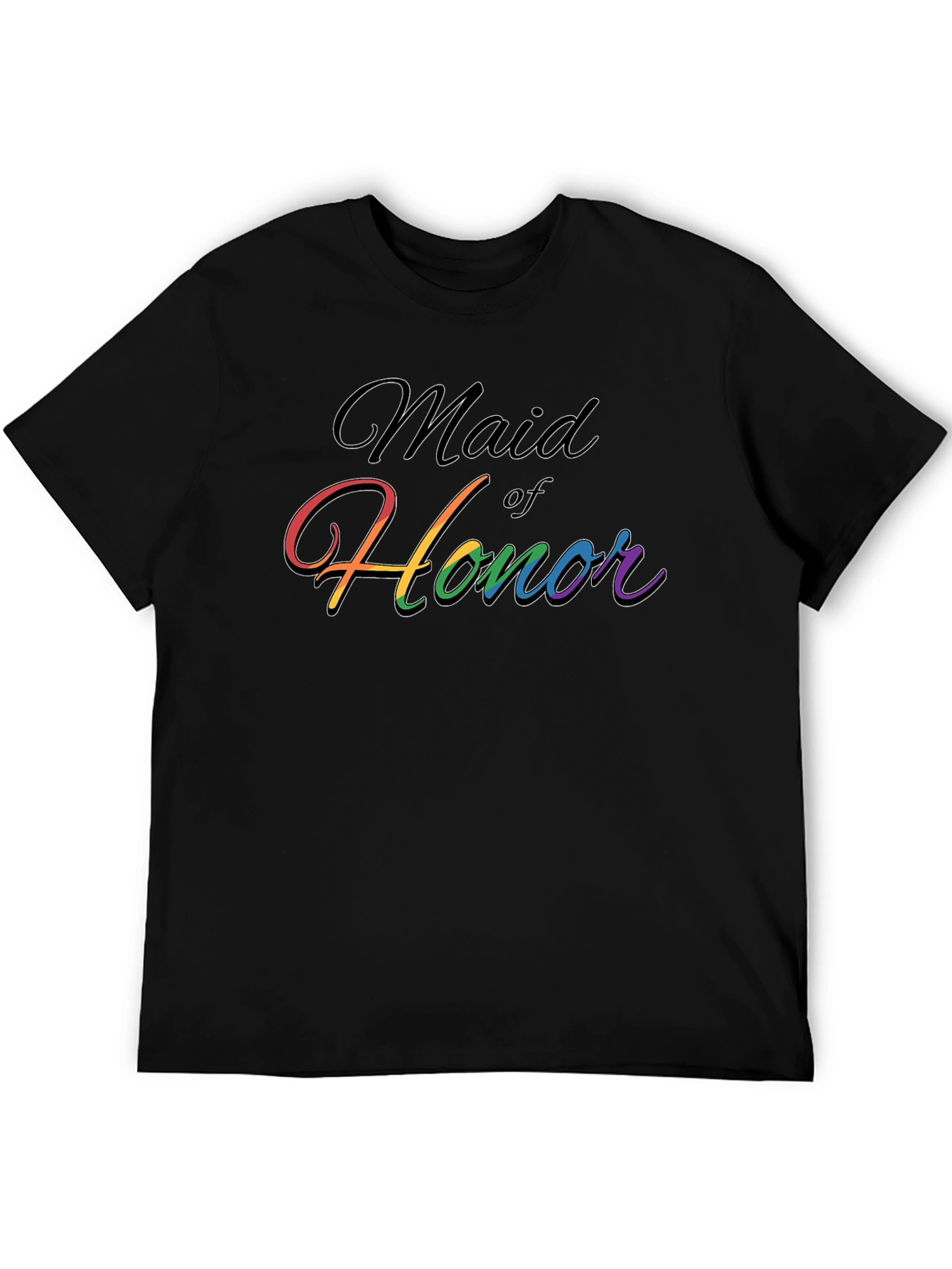 Maid of Honor Rainbow Pride T-Shirt