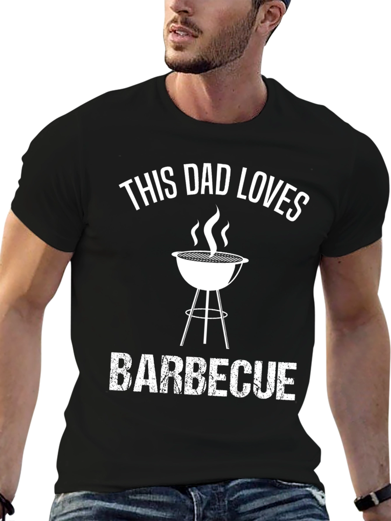 This Dad Loves Barbecue Graphic T-Shirt
