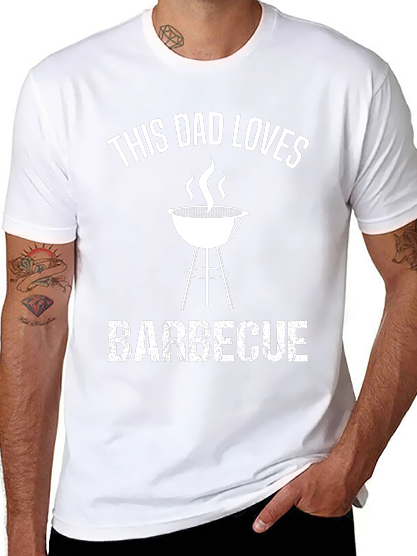 This Dad Loves Barbecue Graphic T-Shirt