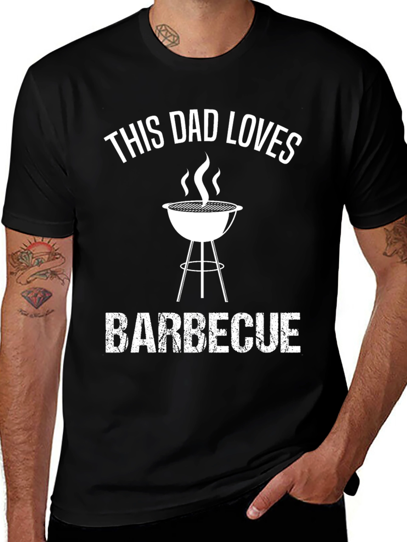 This Dad Loves Barbecue Graphic T-Shirt