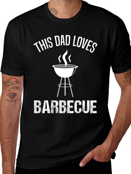 This Dad Loves Barbecue Graphic T-Shirt
