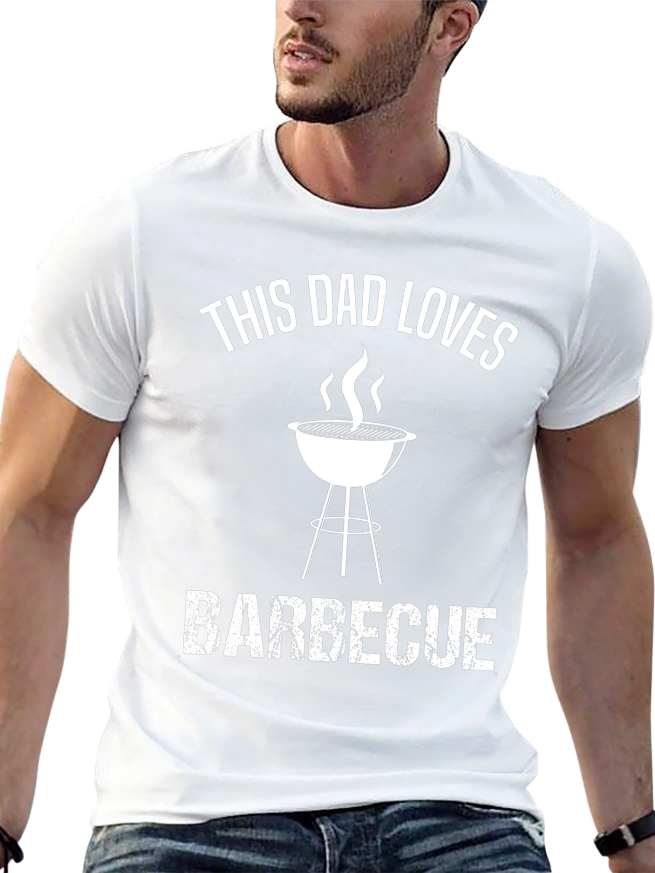 This Dad Loves Barbecue Graphic T-Shirt