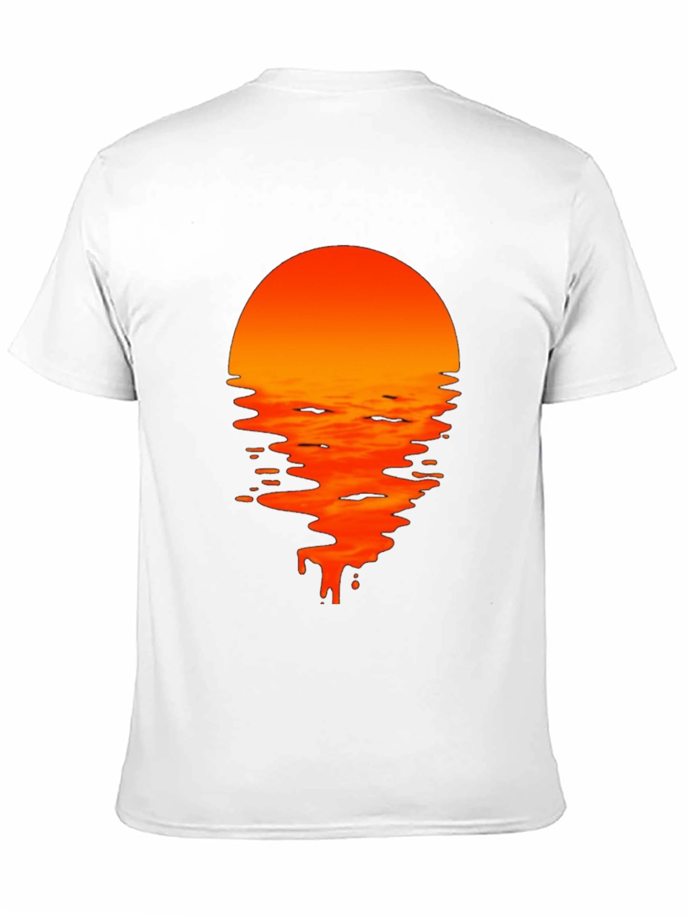 Sunset Drip Graphic Tee - Black