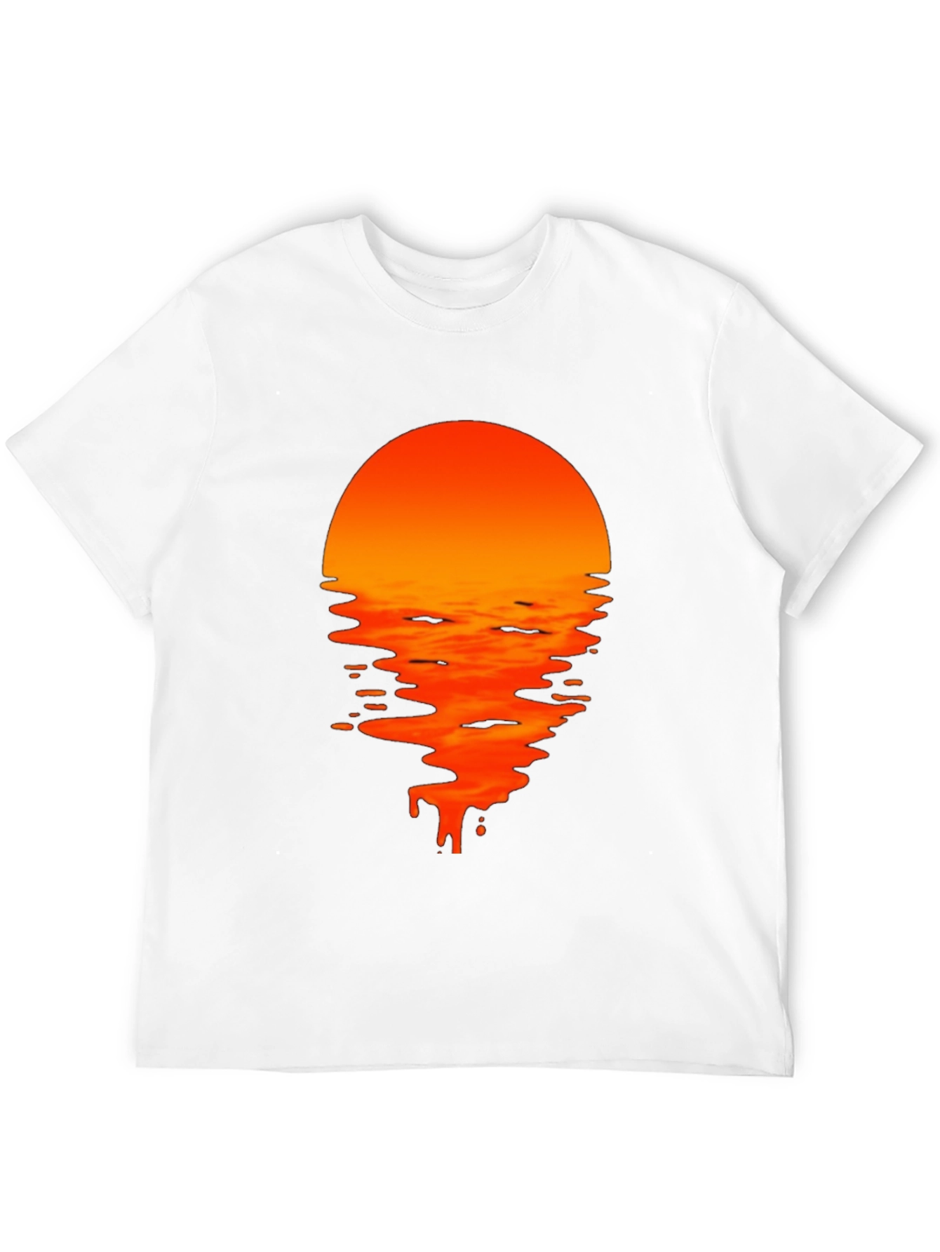Sunset Drip Graphic Tee - Black