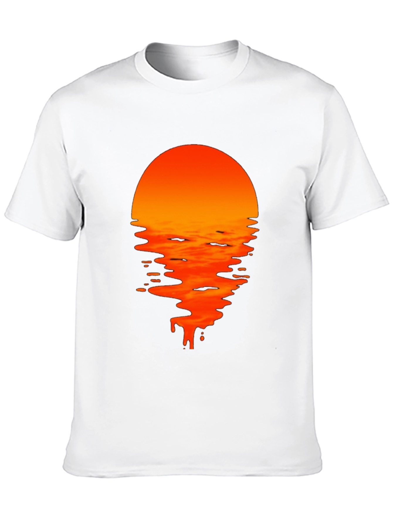 Sunset Drip Graphic Tee - Black