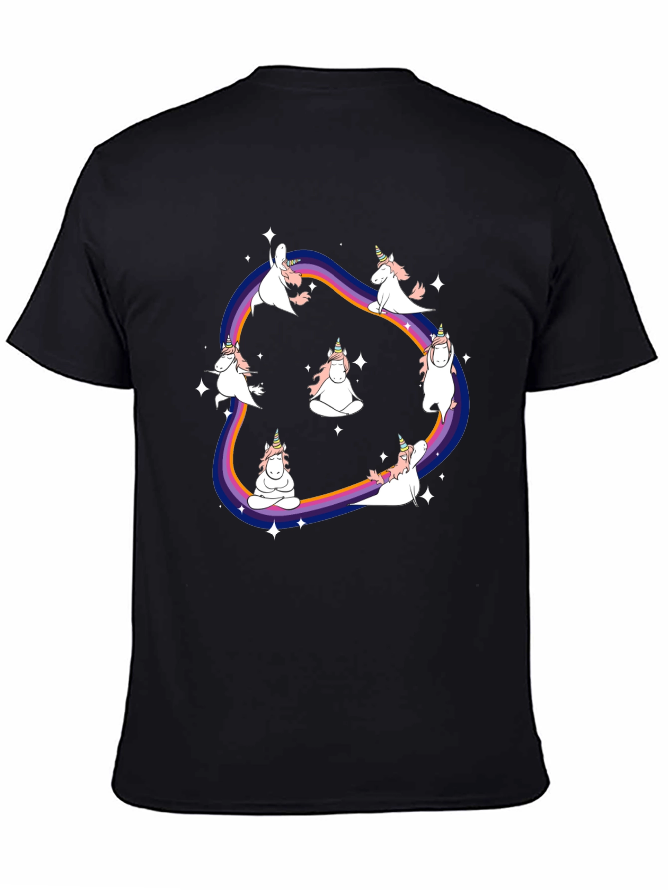 Unicorn Yoga Rainbow T-Shirt
