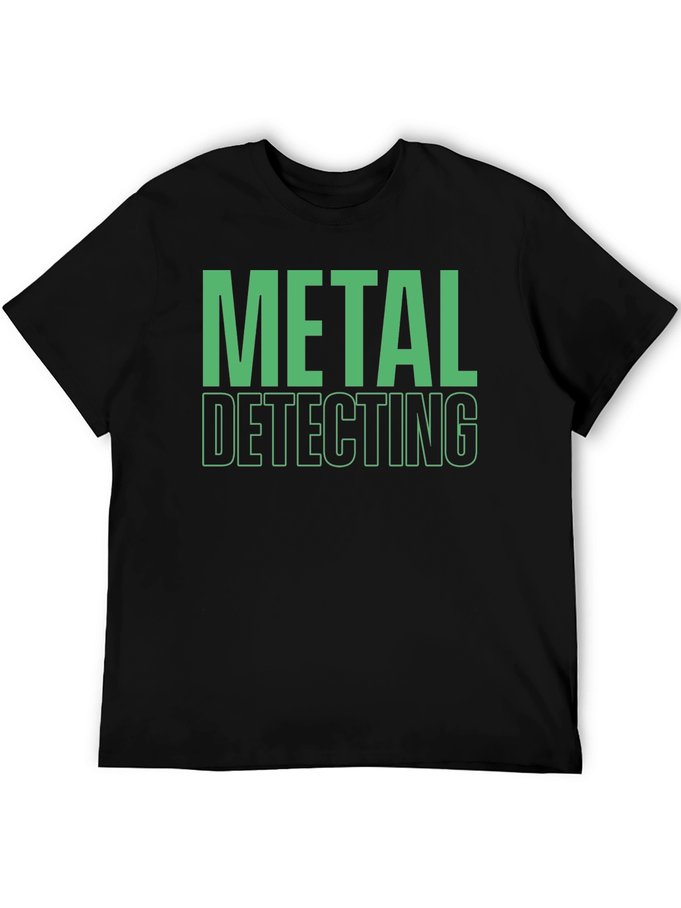 Metal Detecting T-Shirt - Black Graphic Tee